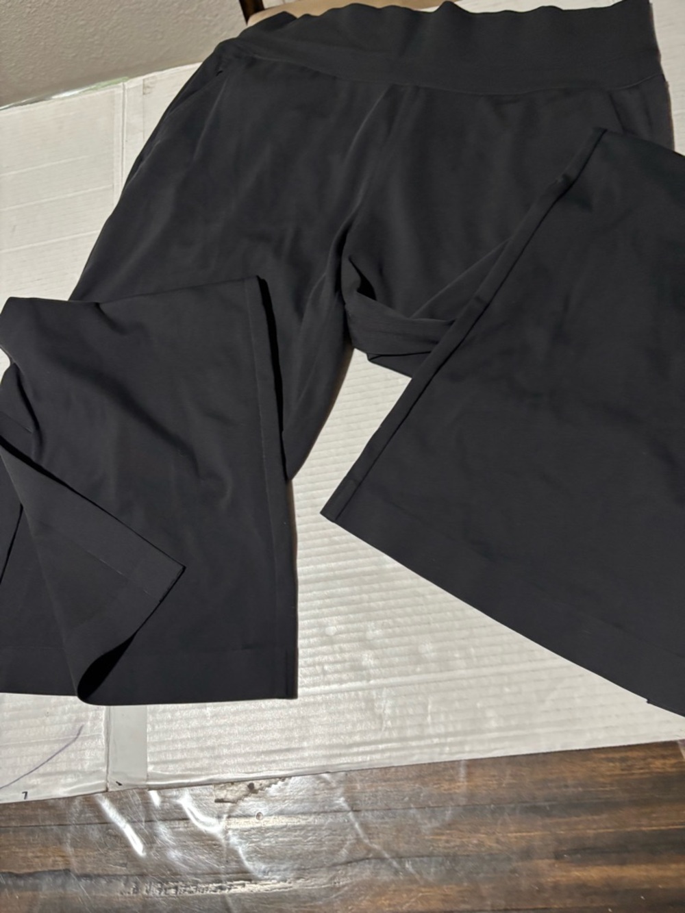 Athleta Black High-Waist Wide-Leg Pants - Picture 8 of 13